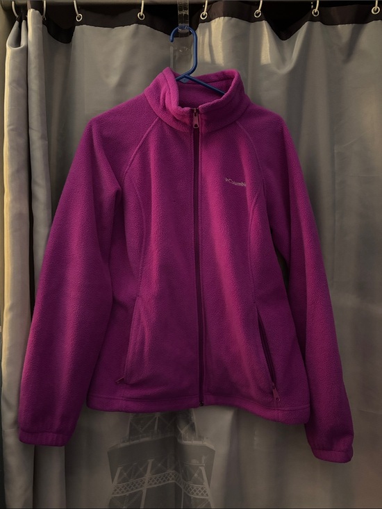 Columbia Tops - Columbia Purple Full-Zip Fleece Jacket